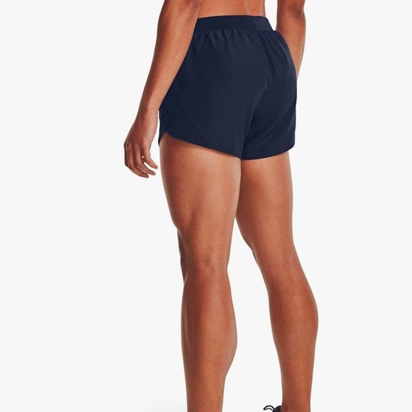 Under Armour - Women’s Midnight Navy Fly By 2.0 Workout Shorts - Picture 2 of 6